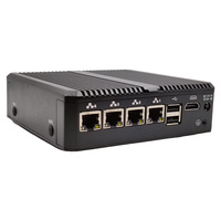 Mini PC Télétravail Edge 4x2.5GbE I226-V Appareil de Sécurité Intel Celeron J6412 PfSense OPNsense Passerelle VPN SOHO pour Équipes Distantes