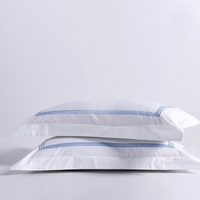 Parures de lit brodées personnalisées pour hôtels, ensembles de couettes brodées pour hôtels, ensembles de draps brodés pour hôtels