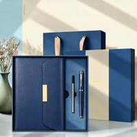 Coffret Cadeau d'Entreprise Promotionnel Hong-Fu : Carnet A5, Stylo Gel, Gobelet en Cuir PU, Impression Sérigraphique, Logo Personnalisé