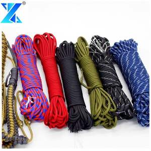 Corde de parachute en nylon personnalisée pour camping Corde de parachute 7 brins 2-8mm tressée 550lb Corde d'emballage - Product Image 1