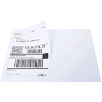 Kertas Label Roll Glossy A4 Industri OEM, Perekat Tempel Setengah Lembar, Harga Label Alamat Barcode untuk Printer Thermal, untuk Pengiriman Ekspres