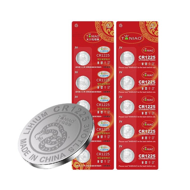 CR1225 Button Cell Alkaline Battery for Flashlight Safe Environmentally Friendly Mercury-Free