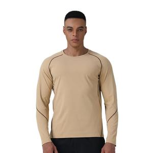 Men's Workout Compression Shirt Polyester Quick Dry Running T-shirt <b>Long</b> <b>Sleeve</b> Rash Guard Gym Base Layer Athletic <b>Undershirt</b> - Product Image 4