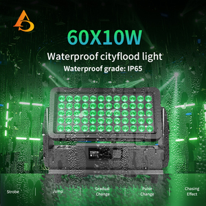 AICPOSE Faro City Color LED da Esterno 60x10W RGBW 4in1 IP65 per Illuminazione Architettonica di Pareti e Paesaggi con Effetto Luci da Palco - Product Image 6