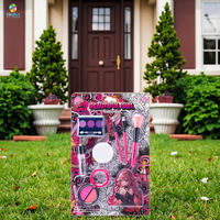 Ensemble de jouets de maquillage de beauté pour enfants unisexes non toxiques, jeu de simulation, kit de maquillage en plastique, kit de déguisement avec art des ongles lavable