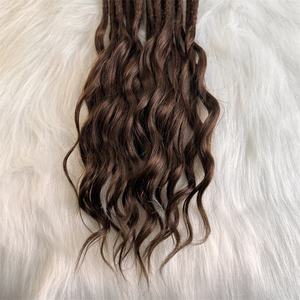 [Jiffy/Hohodreads] Extensions de <span class=keywords><strong>cheveux</strong></span> humains lisses au crochet style sirène, dreadlocks, mèches humaines ondulées, extensions de <span class=keywords><strong>cheveux</strong></span> à pointes lâches – Vente en gros - Product Image 5