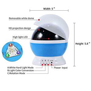 Proyector de Luz Nocturna USB con Diseño de <span class=keywords><strong>Cielo</strong></span> Estrellado, Romántico, LED Giratorio, Luces de Discoteca, Regalo para Niños - Product Image 2