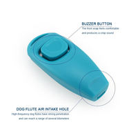 Bunnyhi GS002-1 Clicker et sifflet pour chien - Outil d'entraînement portable avec plastique ABS et poignée ergonomique pour l'obéissance des animaux de compagnie