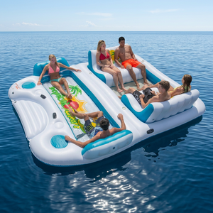 Balsa inflable <span class=keywords><strong>para</strong></span> niños y <span class=keywords><strong>adultos</strong></span>, piscina de Lago de mar, <span class=keywords><strong>flotadores</strong></span> <span class=keywords><strong>inflables</strong></span>, tumbona de aire - Product Image 1