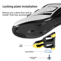 Pédale en alliage d'aluminium autobloquante pour vélos de montagne/route avec système de verrouillage