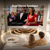 Projecteur laser à ultra courte focale BYINTEK Coco 1 Max, cinéma maison intelligent, triple laser haute fréquence de rafraîchissement, projecteur 4K pour home cinéma