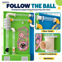 Machine de jeu interactive lumineuse avec balles, mur sensoriel tubulaire, panneau mural à balles, équipement de terrain de jeu intérieur pour enfants, centre scientifique