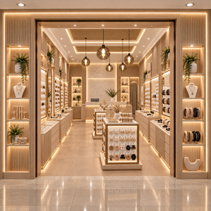 Custom Accessories Display Cabinet LED Retail Showcase for Fashion Boutique Store - Product Image 2