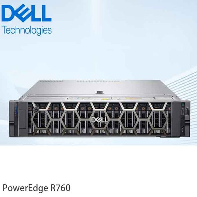 Dell PowerEdge R760 2U Rack Server Intel Xeon 4410Y AI DeepSeek Deployment Deep Learning Virtualization Storage Server in Stock