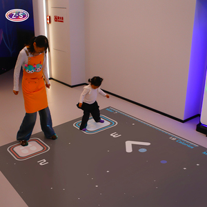 48 jeux de projection interactive au sol, jeu à pièces, <span class=keywords><strong>projecteur</strong></span> <span class=keywords><strong>interactif</strong></span> mobile pour événements d'entreprise - Product Image 2