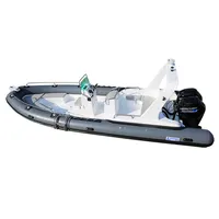 Haohai Raft Jet Sailing Rubber Small Bateau Center Console Aluminio Zodiac Pvc Racing Barcavetroresin Rib Boat for Water Sport