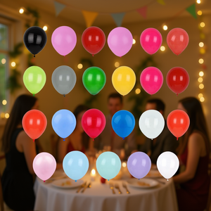 Globos de látex coloridos de 11 a 25 cm, decoración redonda desechable para fiestas infantiles, celebración del Año Nuevo Chino - Product Image 2