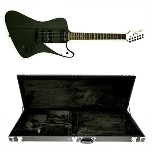 Guitarra Eléctrica Hardluck Kings Ultra Rare de Eastern Music, Modelo Firebird SPIDER, 18 Piezas, Color Negro Mate, con Estuche Rígido - Product Image 6