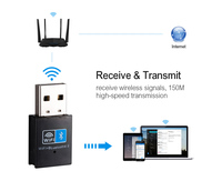 Adaptador Wifi 2 en 1 de 150Mbps con BT4.0 para PC/Escritorio/Portátil