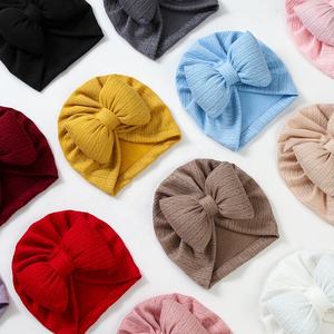 Gorros de turbante con lazos para niña, diademas, envoltura para la cabeza, ropa para la cabeza, gorros para bebés, regalo con lazo para recién nacido, flor - Product Image 3