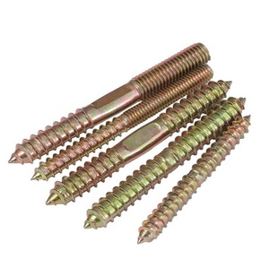 Móc Áo Bolt với Torx thép mạ kẽm nội thất tủ gỗ sửa chữa chủ đề KÉP ĐÔI kết thúc lag vít - Product Image 1