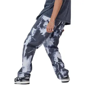 SKY KINGDOM beliebte neueste Designer Jeans Männer Tie Dyed High Street Fashion Herren Jeans Herren Jeans