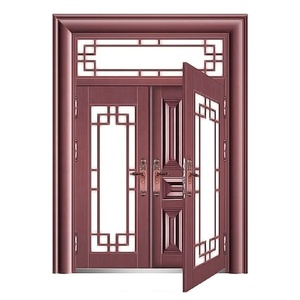 Compra a granel Descuento Phipulo Puerta <span class=keywords><strong>de</strong></span> acero <span class=keywords><strong>de</strong></span> seguridad <span class=keywords><strong>de</strong></span> metal Puerta <span class=keywords><strong>de</strong></span> <span class=keywords><strong>entrada</strong></span> exterior residencial duradera para el hogar - Product Image 4