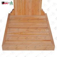 Douche extérieure Vapasauna Aspen Barrel, colonne de douche écologique pour jardin avec finition en huile de cire de bois, pour villa moderne et usage commercial