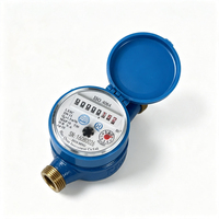 Compteur d'eau à roue à aubes monopulseur DN15 à raccord fileté, à cadran sec, pour eau froide, pour la vente en gros