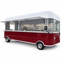 Food Truck 4,8 m en acier inoxydable, style capsule, cuisine mobile extérieure avec compartiments isolés