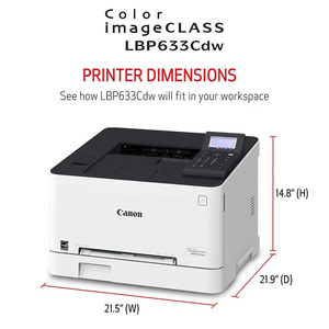 Impresora Láser a Color Canon LBP633CDW, Impresión Doble Cara, Inalámbrica, para el Hogar, 623, con Wifi para Oficina, Fotos, Móvil, G680 para Canon PIXMA G68 - Product Image 3