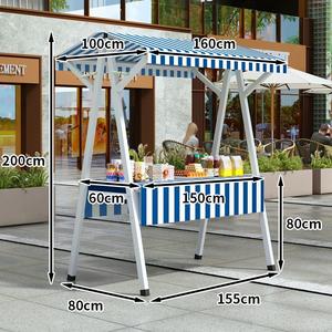 Expositor <span class=keywords><strong>de</strong></span> Acero Personalizado para Exteriores, Capacidad <span class=keywords><strong>de</strong></span> Carga <span class=keywords><strong>de</strong></span> 150 kg, Plegable y Móvil, Ligero, para Puestos, <span class=keywords><strong>Ferias</strong></span>, Almacenamiento, Estantes y Unidades - Product Image 4