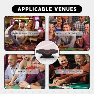 Tùy chỉnh phong cách hiện đại 10 người chơi Texas Poker bảng với LED thiết kế mới sang trọng kim loại cờ Bạc bảng cho Casino sử dụng - Product Image 6