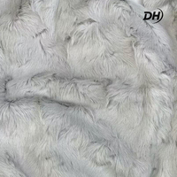 Tissu en fausse fourrure gaufrée 100 % polyester personnalisé, doux et tendance, pour vêtements d'hiver, manteaux et vestes