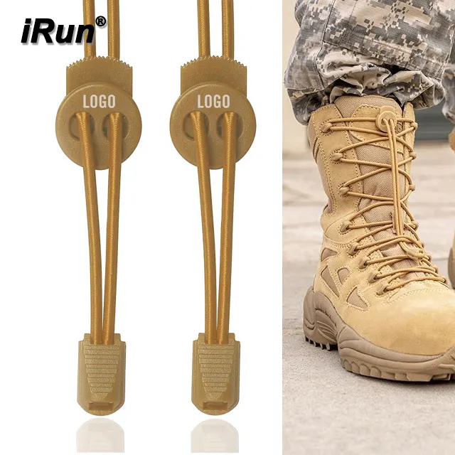 2020 New Style Round Sports Laces Energy Speed Lazy Elastic No Tie Shoelaces Boot Lace Climbing Shoelace Lock Laces for Boots