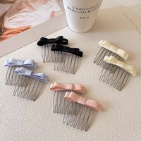 Mini barrettes à nœud en ruban, épingles à cheveux en métal en forme de U, accessoires pour cheveux à nœud papillon pour la décoration des coiffures féminines