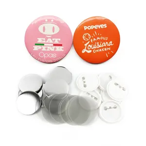 Creativiteit Pin Badges Diy Knop Badge Voor Aangepaste Print Relatiegeschenken Met Uw Logo