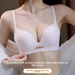 Dikişsiz kalınlaşmış çıplak iç çamaşırı kadın küçük göğüsler büyük bir Top-up anti-sarkma sutyen göstermek için toplanan - Product Image 1