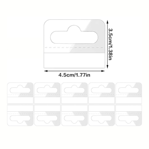 20000PCS <b>Hook</b> Euroslot Hole Self Adhesive Hanging Tabs Duty Clear Plastic Hang Tags <b>Hook</b> for Store Retail <b>Display</b> Tab - Product Image 2