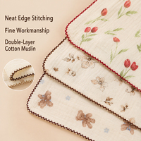 Couverture d'emmaillotage respirante en coton crêpe 120*120 CM pour nouveau-né, douce, pour poussette et berceau