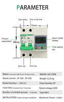 Temporizador Digital LED Programable de CA 240V, Interruptor de Tiempo Multifuncional de 50-60Hz