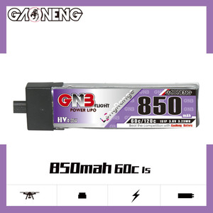 GNB GAONENG 1S 3.8V HV 850mAh 60C Plastic Head A30 RC LiPo <b>Battery</b> PowerWhoop EMAX Tinyhawk Brushless Kingkong Beta75S - Product Image 2