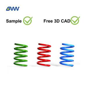 工場カスタム高性能スパイラルコイルスプリングSAEバナジウム鋼粉末コーティング耐腐食防止左/右ハンド用 - Product Image 6