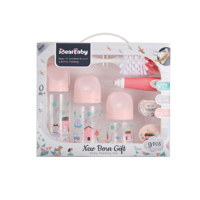 Ensemble cadeau pour bébé 6 pièces Ensemble de biberons pour bébé Nouveau-né Ensemble cadeau pour bébé