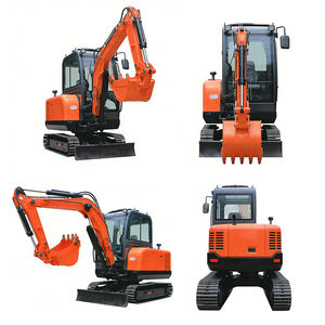 Mini-excavatrice <span class=keywords><strong>à</strong></span> chenilles robuste <span class=keywords><strong>à</strong></span> rotation zéro avec grappin pour travaux de construction - Product Image 2