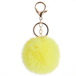 Offre Spéciale Mode Pom Pom Mignon Puffy Lapin En Peluche Moelleux Furball Porte-clés <span class=keywords><strong>Pompon</strong></span> Boule De Fourrure Porte-clés - Product Image 4