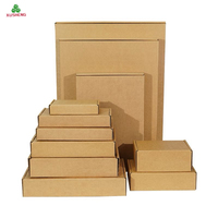 Boîte en carton écologique de haute qualité et durable avec logo personnalisé, laminage mat pour l'expédition, vente en gros, échantillon gratuit, pliage plat