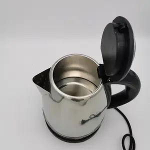 Mutfak elektronik aletleri indüksiyon ısıtma suyu kazan siyah seyahat su ısıtıcısı elektrikli küçük paslanmaz çelik elektrikli su ısıtıcısı