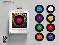 Lampe de nuit personnalisée OEM, décoration, haut-parleur audio pour disque vinyle remplaçable, aimant de réfrigérateur rotatif en alliage NFC vierge, DIY