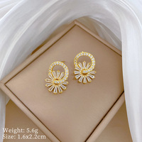 Set Perhiasan Wanita Fashion 316L Stainless Steel Lapis Emas 18K PVD Tahan Air, Anting dan Kalung Motif Bunga untuk Pernikahan